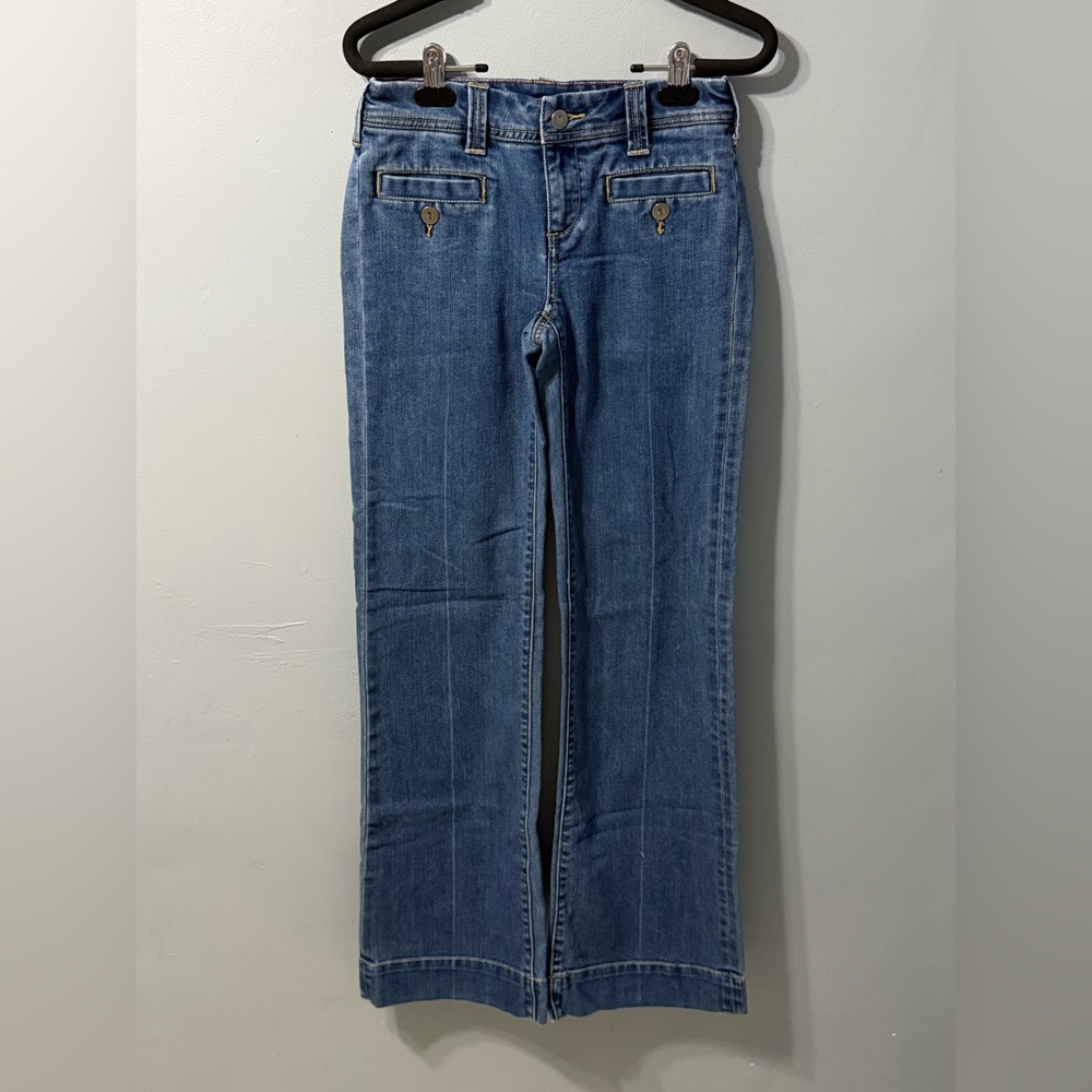 Pilcro Anthropologie Mid Rise‎ Bootcut Medium Wash Jeans in Women’s Size 25